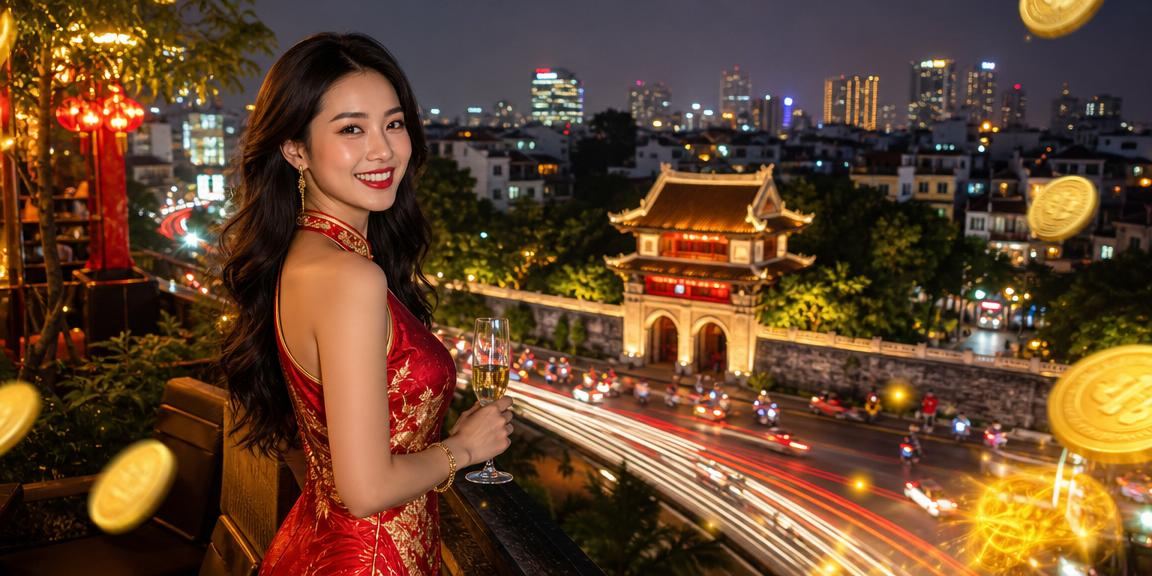 Khung cảnh đặt cược trực tuyến về đêm với đèn neon sôi động tại Hà Nội